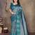 faux Kanjivaram banarasi jacquard silk blend saree with unstiched blouse piece