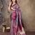faux Kanjivaram banarasi jacquard silk blend saree with unstiched blouse piece