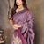faux Kanjivaram banarasi jacquard silk blend saree with unstiched blouse piece