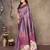 faux Kanjivaram banarasi jacquard silk blend saree with unstiched blouse piece