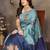 faux Kanjivaram banarasi jacquard silk blend saree with unstiched blouse piece