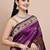 faux Kanjivaram banarasi jacquard silk blend saree with unstiched blouse piece