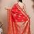 faux Kanjivaram banarasi jacquard silk blend saree with unstiched blouse piece