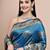 faux Kanjivaram banarasi jacquard silk blend saree with unstiched blouse piece