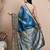 faux Kanjivaram banarasi jacquard silk blend saree with unstiched blouse piece