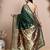 faux Kanjivaram banarasi jacquard silk blend saree with unstiched blouse piece