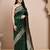 faux Kanjivaram banarasi jacquard silk blend saree with unstiched blouse piece