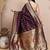 faux Kanjivaram banarasi jacquard silk blend saree with unstiched blouse piece