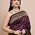 faux Kanjivaram banarasi jacquard silk blend saree with unstiched blouse piece