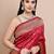 faux Kanjivaram banarasi jacquard silk blend saree with unstiched blouse piece