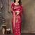 faux Kanjivaram banarasi jacquard silk blend saree with unstiched blouse piece