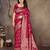 faux Kanjivaram banarasi jacquard silk blend saree with unstiched blouse piece