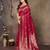 faux Kanjivaram banarasi jacquard silk blend saree with unstiched blouse piece