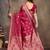 faux Kanjivaram banarasi jacquard silk blend saree with unstiched blouse piece
