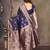 faux Kanjivaram banarasi jacquard silk blend saree with unstiched blouse piece