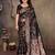 faux Kanjivaram banarasi jacquard silk blend saree with unstiched blouse piece