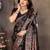faux Kanjivaram banarasi jacquard silk blend saree with unstiched blouse piece