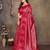faux Kanjivaram banarasi jacquard silk blend saree with unstiched blouse piece