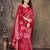 faux Kanjivaram banarasi jacquard silk blend saree with unstiched blouse piece