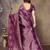 faux Kanjivaram banarasi jacquard silk blend saree with unstiched blouse piece