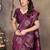 faux Kanjivaram banarasi jacquard silk blend saree with unstiched blouse piece