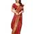 faux Kanjivaram banarasi jacquard silk blend saree with unstiched blouse piece