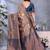 faux Kanjivaram banarasi jacquard silk blend saree with unstiched blouse piece