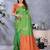 faux Kanjivaram banarasi jacquard silk blend saree with unstiched blouse piece