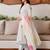 Crtx white jaquard pure cotton kurti with dupatta and pant