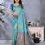 faux Kanjivaram banarasi jacquard silk blend saree with unstiched blouse piece