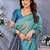faux Kanjivaram banarasi jacquard silk blend saree with unstiched blouse piece