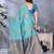 faux Kanjivaram banarasi jacquard silk blend saree with unstiched blouse piece