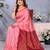 faux Kanjivaram banarasi jacquard silk blend saree with unstiched blouse piece