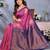 faux Kanjivaram banarasi jacquard silk blend saree with unstiched blouse piece