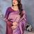 faux Kanjivaram banarasi jacquard silk blend saree with unstiched blouse piece