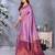 faux Kanjivaram banarasi jacquard silk blend saree with unstiched blouse piece