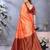 faux Kanjivaram banarasi jacquard silk blend saree with unstiched blouse piece