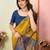 faux Kanjivaram banarasi jacquard silk blend saree with unstiched blouse piece