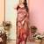 faux Kanjivaram banarasi jacquard silk blend saree with unstiched blouse piece