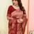 faux Kanjivaram banarasi jacquard silk blend saree with unstiched blouse piece