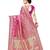 faux Kanjivaram banarasi jacquard silk blend saree with unstiched blouse piece
