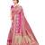 faux Kanjivaram banarasi jacquard silk blend saree with unstiched blouse piece