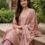Crtx light maroon jaquard pure cotton kurti with dupatta and pant