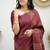 faux Kanjivaram banarasi jacquard silk blend saree with unstiched blouse piece