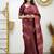 faux Kanjivaram banarasi jacquard silk blend saree with unstiched blouse piece