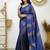 faux Kanjivaram banarasi jacquard silk blend saree with unstiched blouse piece