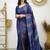 faux Kanjivaram banarasi jacquard silk blend saree with unstiched blouse piece