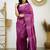 faux Kanjivaram banarasi jacquard silk blend saree with unstiched blouse piece