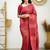 faux Kanjivaram banarasi jacquard silk blend saree with unstiched blouse piece