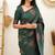 faux Kanjivaram banarasi jacquard silk blend saree with unstiched blouse piece